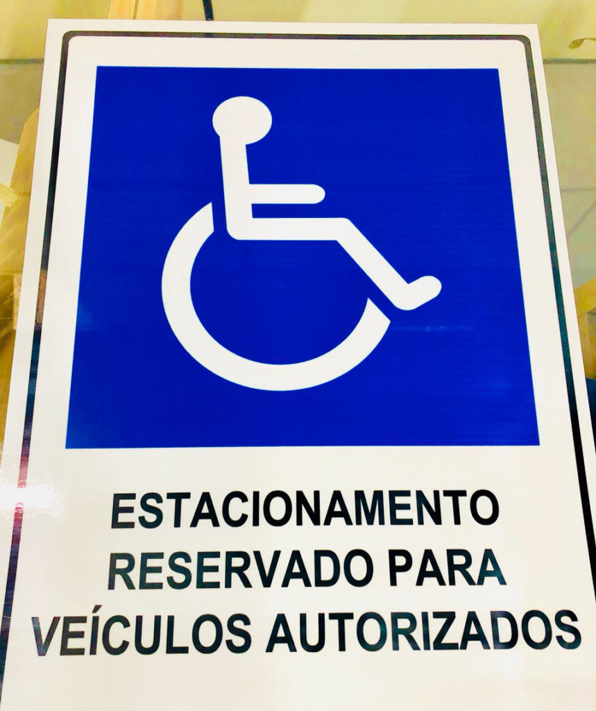 Placa De Estacionamento Pcd Marketplace Agf